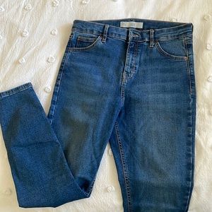 Topshop jeans, top shop jeans, Jamie, skinny jeans, blue jeans